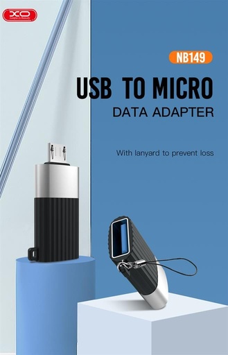 XO NB149-G USB 2.0–micro USB Adapter adapter (Schwarz)
