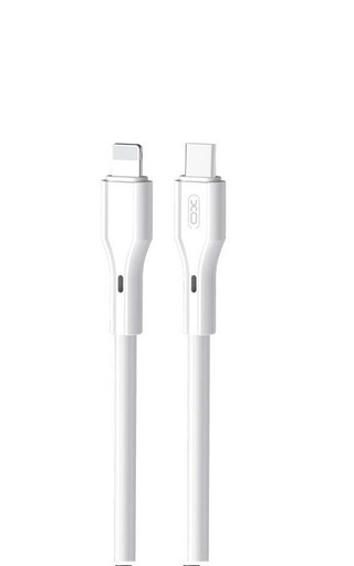 XO NBQ231A Rock Series USB-C–Lightning Datenkabel (Weiß) – 27W