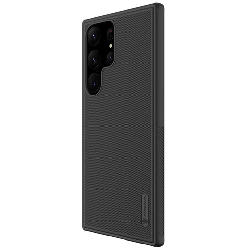 Samsung Galaxy S23 Ultra Nillkin Super frosted shield pro strapazierfähig Backcover (Schwarz)