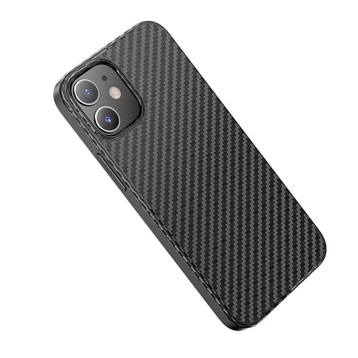 Apple iPhone 12/12 Pro Hoco delicate shadows Silikon Backcover (Schwarz)