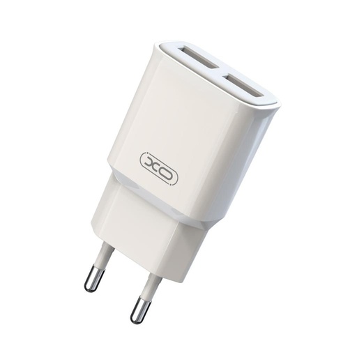 XO L92C 2.4A Ladegerät (Weiß) – doppelt USB Anschluss