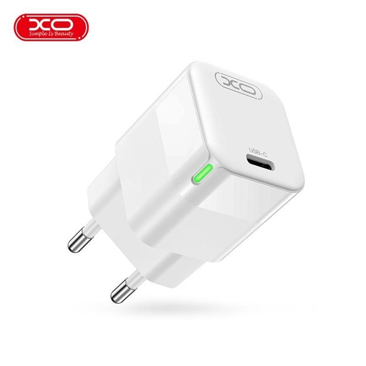 XO CE06 PD 30W Schnellladegerät (Weiß) – GaN Technologie, LED mit Display