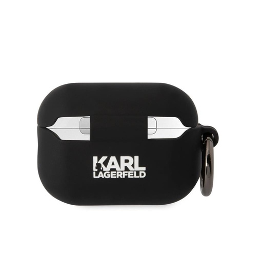 Karl Lagerfeld 3D Logo NFT Karl Head Silicone Hülle AirPods Pro 2 (Schwarz) - KLAP2RUNIKK