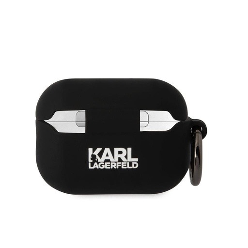 Karl Lagerfeld 3D Logo NFT Karl and Choupette Silicone Hülle AirPods Pro 2 (Schwarz) - KLAP2RUNKC