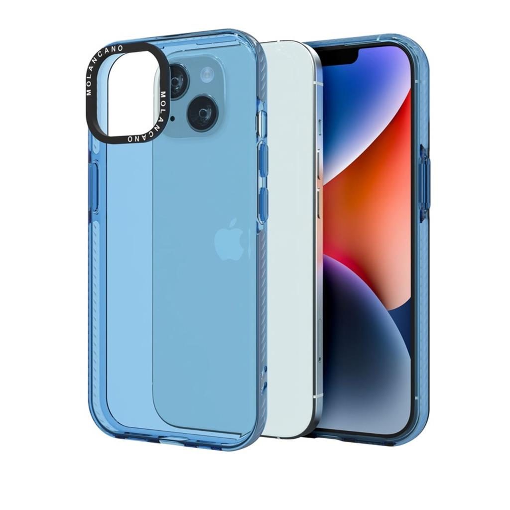 Apple iPhone 15 MOLAN CANO rainbow TPU hátlap tok (Kék)