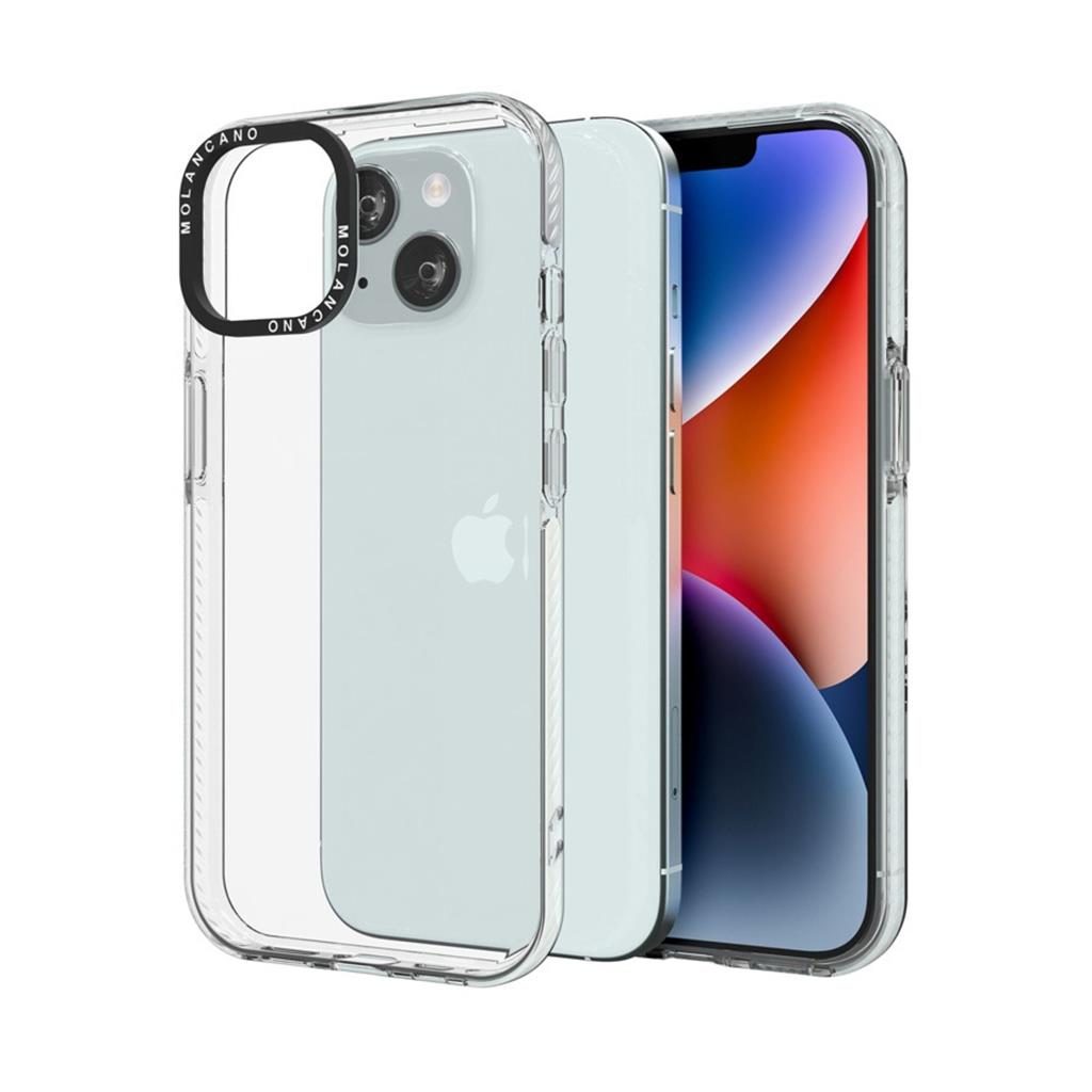 Apple iPhone 15 MOLAN CANO rainbow TPU hátlap tok (Átlátszó)