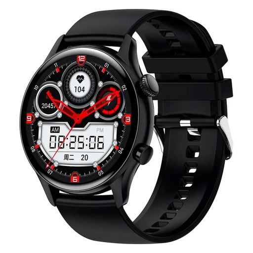 XO J4 Smartwatch, wasserdicht schwarz