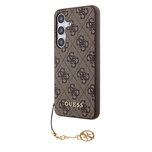 Samsung Galaxy S24+ Guess 4G Charms Hülle (Braun) - GUHCS24MGF4GBR