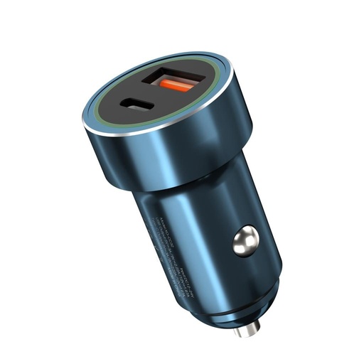 XO CC33 Auto- Ladegerät, 20W, QC3.0, PD3.0 Ausgang blau