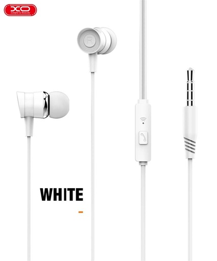 XO EP20 kabelgebunden Kopfhörer, mit Mikrofon, 3,5mm Jack mit Anschluss weiß