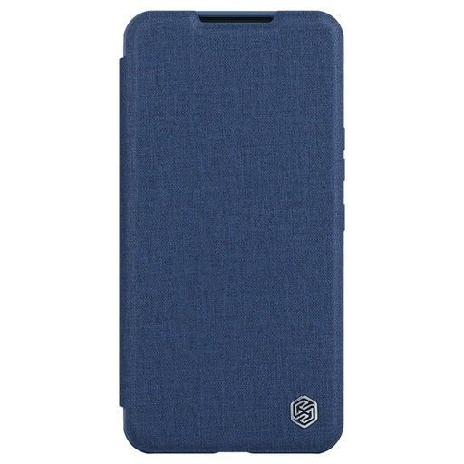 Samsung Galaxy S23 Plus Nillkin Qin cloth pro mit Kameraschutz Stoff Klapphülle (Blau)