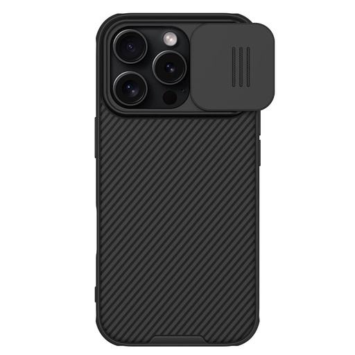 Apple iPhone 16 Pro Nillkin CamShield Pro MagSafe Backcover (Schwarz)