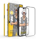 Samsung Galaxy A35 OX Warrior Mr. Gentleman big arc strapabíró üvegfólia Átlátszó Fekete Keret