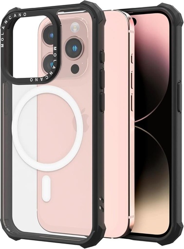 Apple iPhone 16 Plus MOLAN CANO HN7 Magsafe strapazierfähig Backcover (Schwarz)