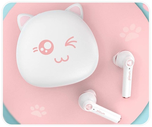 Picun HI CAT kabellos headset, BT 5.0, weiß