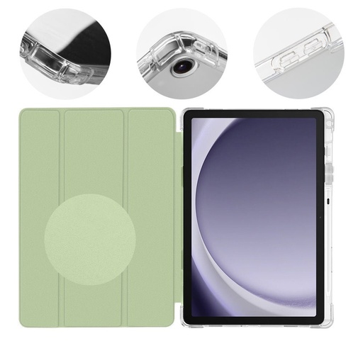 Samsung Galaxy Tab A9+ 11.0 HÜLLE:ME MistyTab tablet Hülle (Hellgrün)