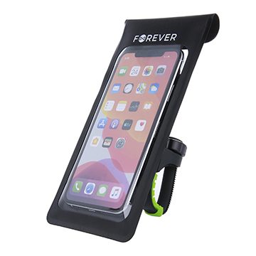 Forever Outdoor BH-130 wasserdicht Fahrrad Handyhalterung (Schwarz)
