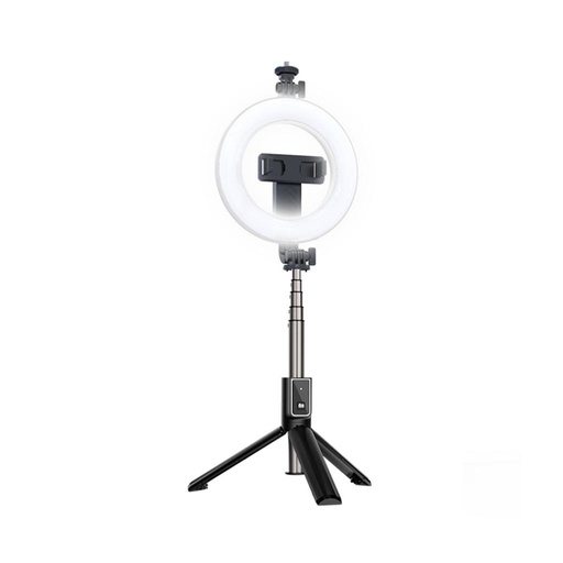 XO SS12 Bluetooth Selfie-Stick (Schwarz) – integriert Licht, tripod Funktion, 95 cm, GoPro und andere mit Geräten kompatibel