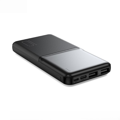 XO PR251 power bank 10000mAh (schwarz) – LED Display, 2×USB Ausgang, Type-C und microUSB Eingang