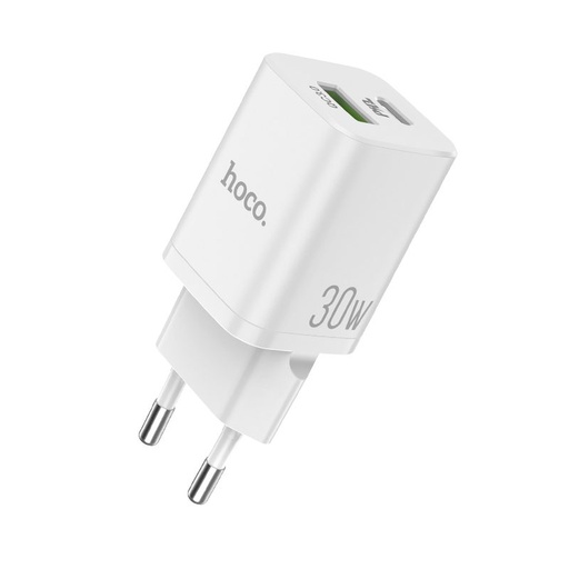 Hoco N13 Netz- Schnellladegerät (QC, PD), PD 30W + QC 3.0, weiß