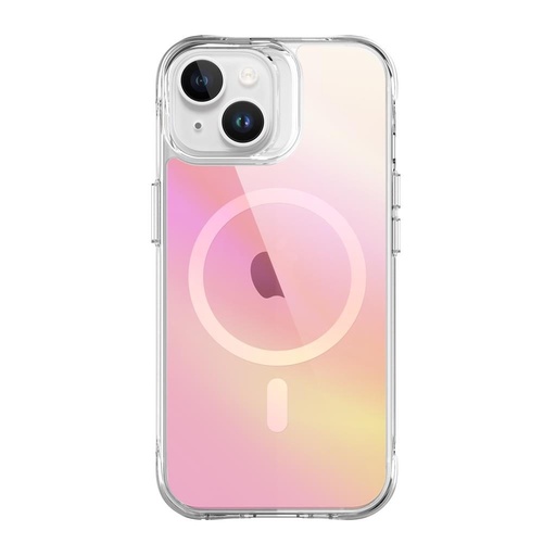 Apple iPhone 15 TOKO Pure rainbow magsafe Backcover (Rosa)