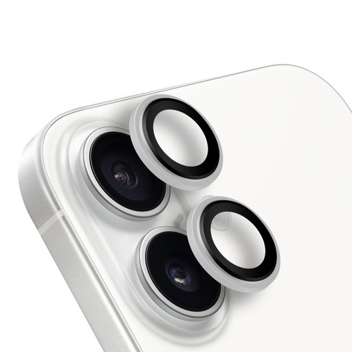 Apple iPhone 16 & iPhone 16 Plus HÜLLE:ME Kameraschutz (Weiß)