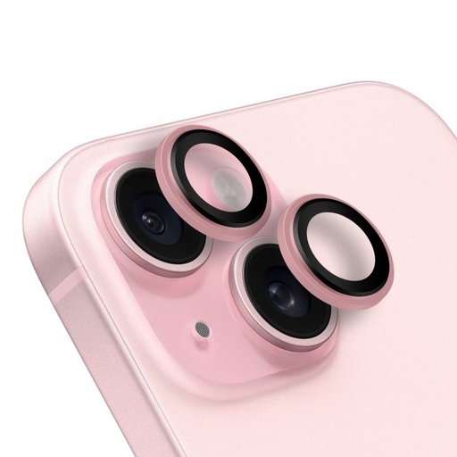 Apple iPhone 15 & iPhone 15 Plus HÜLLE:ME Kameraschutz (Rosa)