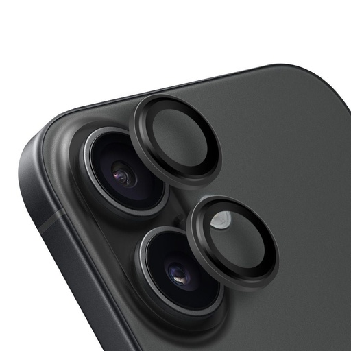 Apple iPhone 16 & iPhone 16 Plus HÜLLE:ME Kameraschutz (Schwarz)