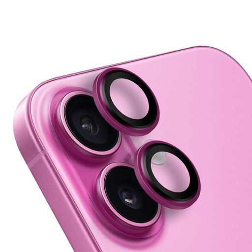 Apple iPhone 16 & iPhone 16 Plus HÜLLE:ME Kameraschutz (Rosa)