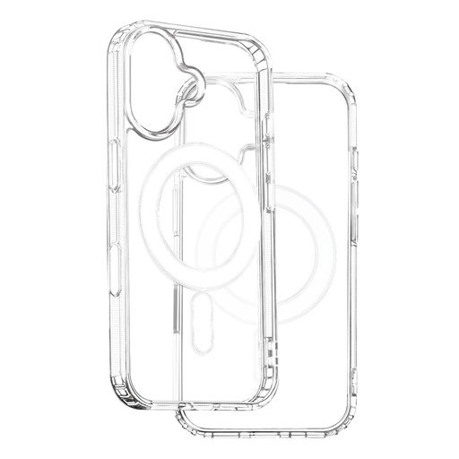Apple iPhone 16 Anti shock MagSafe 1,5mm Backcover gombsorral (Transparent)