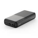 XO PR252 power bank 20000mAh (fekete) – LED kijelző, 2×USB kimenet, Type-C és microUSB bemenet