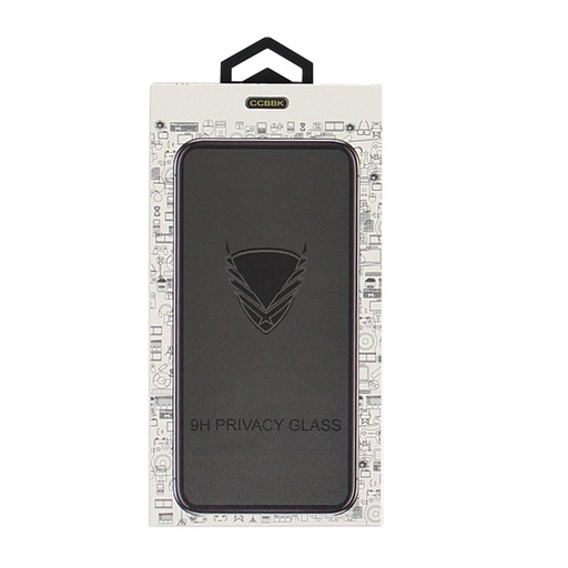 Xiaomi Redmi A5 OG Premium Privacy Panzerglas (Transparent schwarz mit Rand)