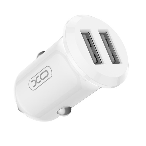 XO CC67 Auto- Ladegerät Dual USB 2.4A (Weiß)