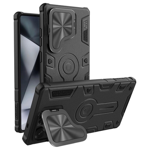 Samsung Galaxy S25 Ultra Nillkin CamShield Armor Prop MagSafe Backcover (Schwarz)