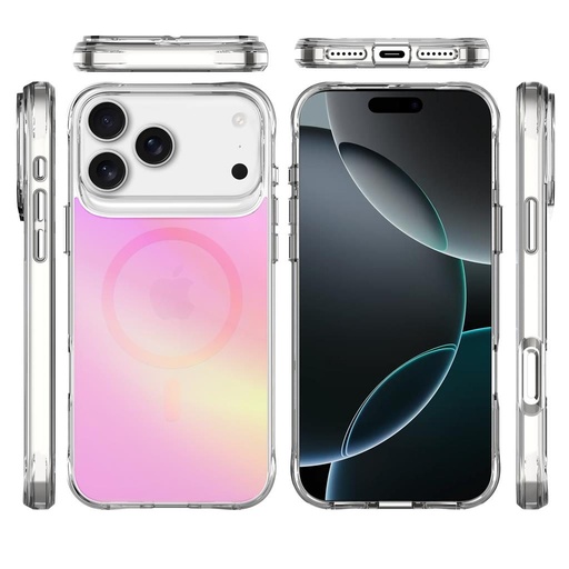 Apple iPhone 17 Pro Max TOKO Pure rainbow magsafe Backcover (Rosa)
