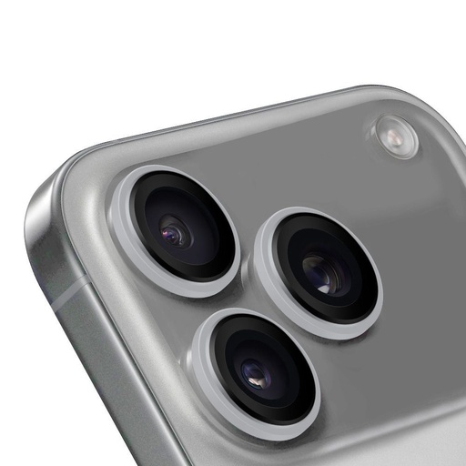 HÜLLE:ME kamera Linsenschutz Apple iPhone 17 Pro / 17 Pro Max (Silber)