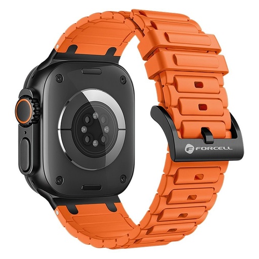 Forcell F-Design FA06 Silikon Riemen Apple Watch 38 / 40 / 41 mm (Orange)