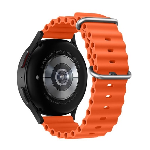 Forcell F-Design FS01 Silikon Riemen Samsung Galaxy Watch 22 mm (Orange)