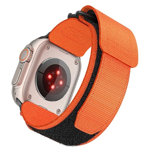 Forcell F-Design FA05 nylon mit Klettverschluss Riemen Apple Watch 38 / 40 / 41 mm (Orange)