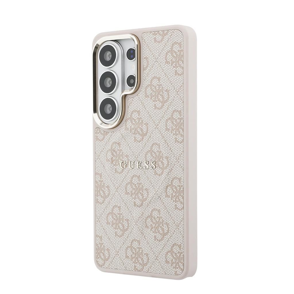 Guess PU Leather 4G Gold Frame Magnetic Samsung Galaxy S26 Ultra (Rózsaszín)