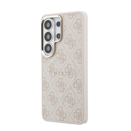 Guess PU Leather 4G Gold Frame Magnetic Samsung Galaxy S26 Ultra (Rosa)