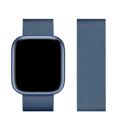 Forcell F-Design FA03 magnetisch Stahl Riemen Apple Watch 38 / 40 / 41 mm (Blau)