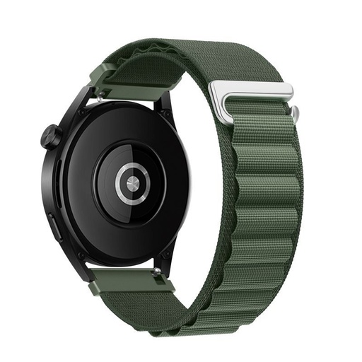 Forcell F-Design FS05 Polyester faserig Riemen Samsung Galaxy Watch 22 mm (Grün)
