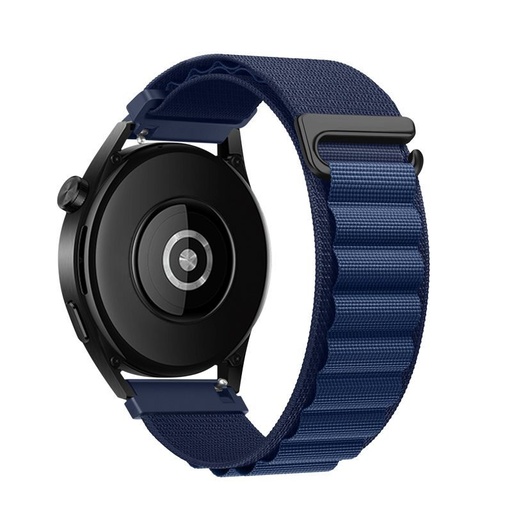 Forcell F-Design FS05 Polyester faserig Riemen Samsung Galaxy Watch 22 mm (Marineblau)