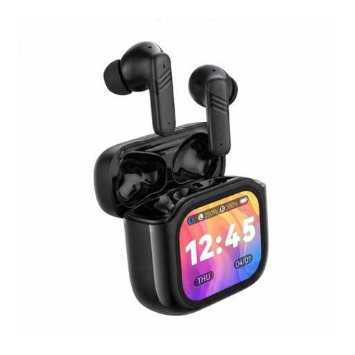 XO X50 ANC+ENC Dual Mic smart LCD mit Display TWS Kopfhörer (Schwarz)