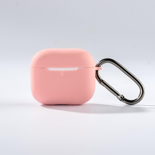 XO K16 Silikon Schutzhülle mit Haken AirPods 4-hez (Rosa)