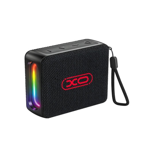 XO F85 Boombox RGB tragbar Bluetooth Lautsprecher USB/TF mit Kartenleser (Schwarz)