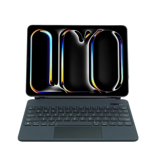 XO KB-09 smart Tastatur digital mit Display iPad 10.9/11" (Schwarz) - 64 mit Knopf