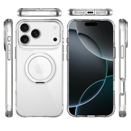 Apple iPhone 17 Pro TOKO Pure MagSafe 360 ring Backcover (Silber)