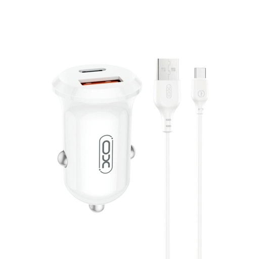 XO CC69 Mini Smart Auto- Ladegerät (Weiß) - 30W, A+C